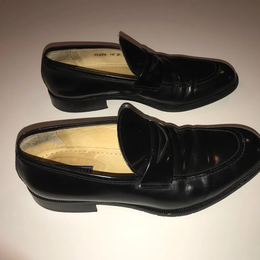 Italy Panelli leather loafers size‎ 10D